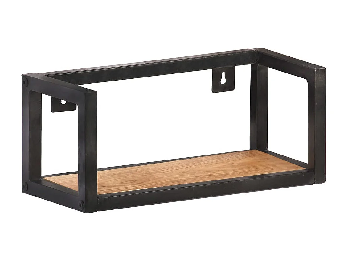 Wandschappen 2 st 40 cm massief acaciahout