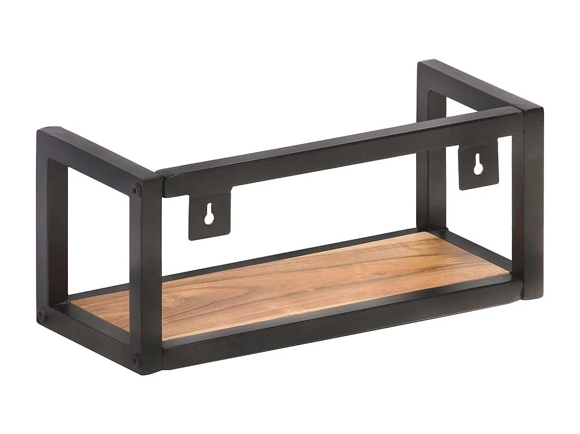 Wandschappen 2 st 40 cm massief acaciahout