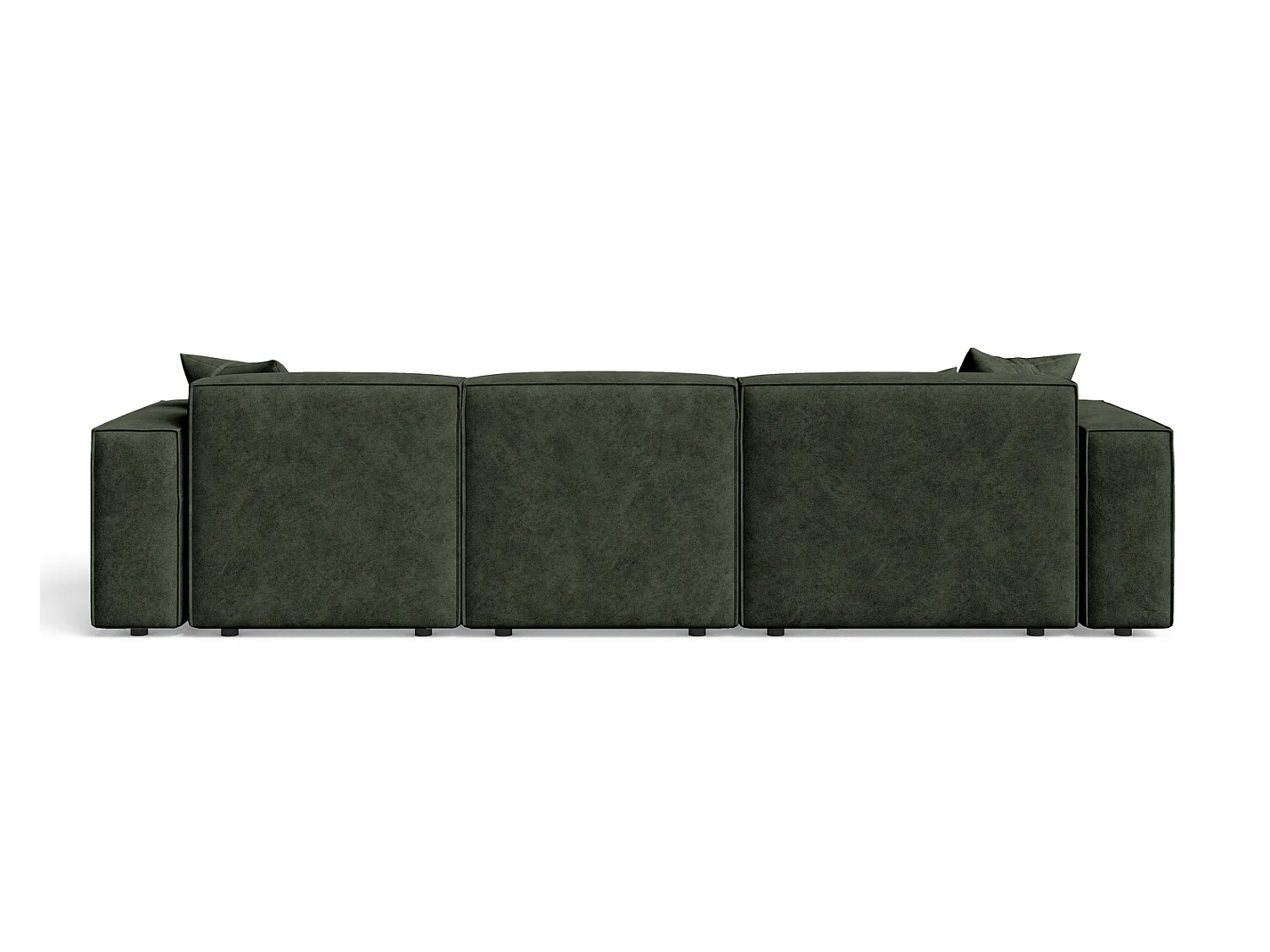 Canapé d'angle Figo, 265x180 cm, design moderne, gauche, vert