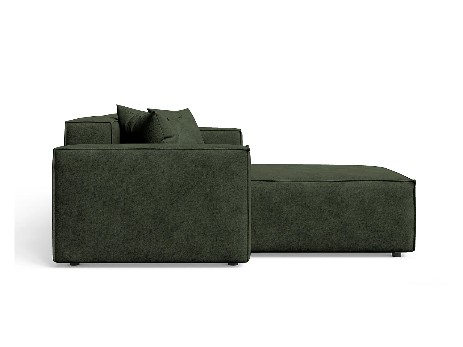 Canapé d'angle Figo, 265x180 cm, design moderne, gauche, vert