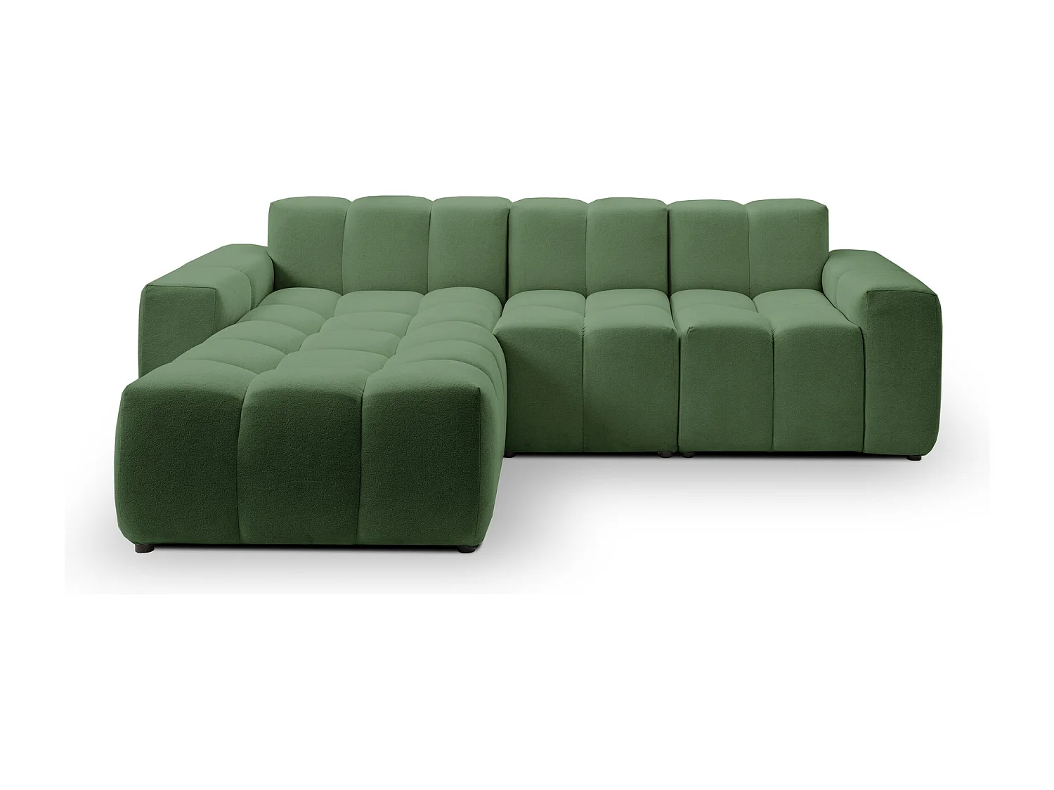 Emporius Napoli Gauche Canapé d'angle, Canapé  4 Places, Canapé d'angle 265x180 cm Vert (Komodo 61)