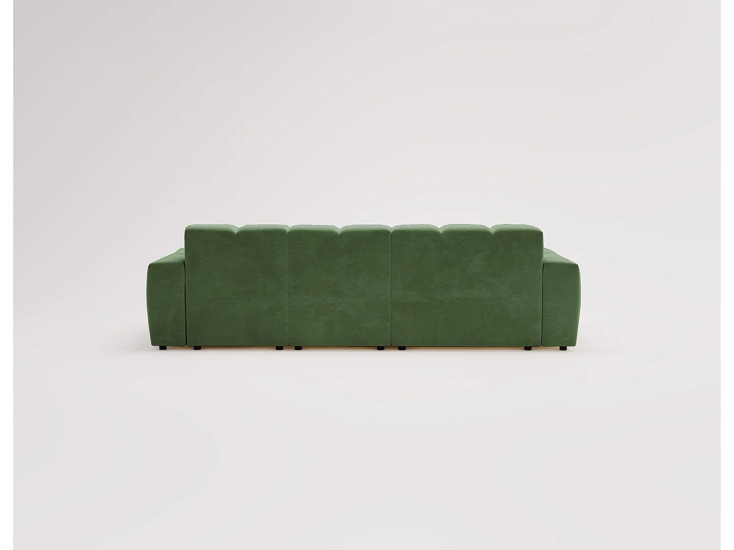 Hoekbank Napoli 265x180 cm, sofa, woonkamerbank, links, groen