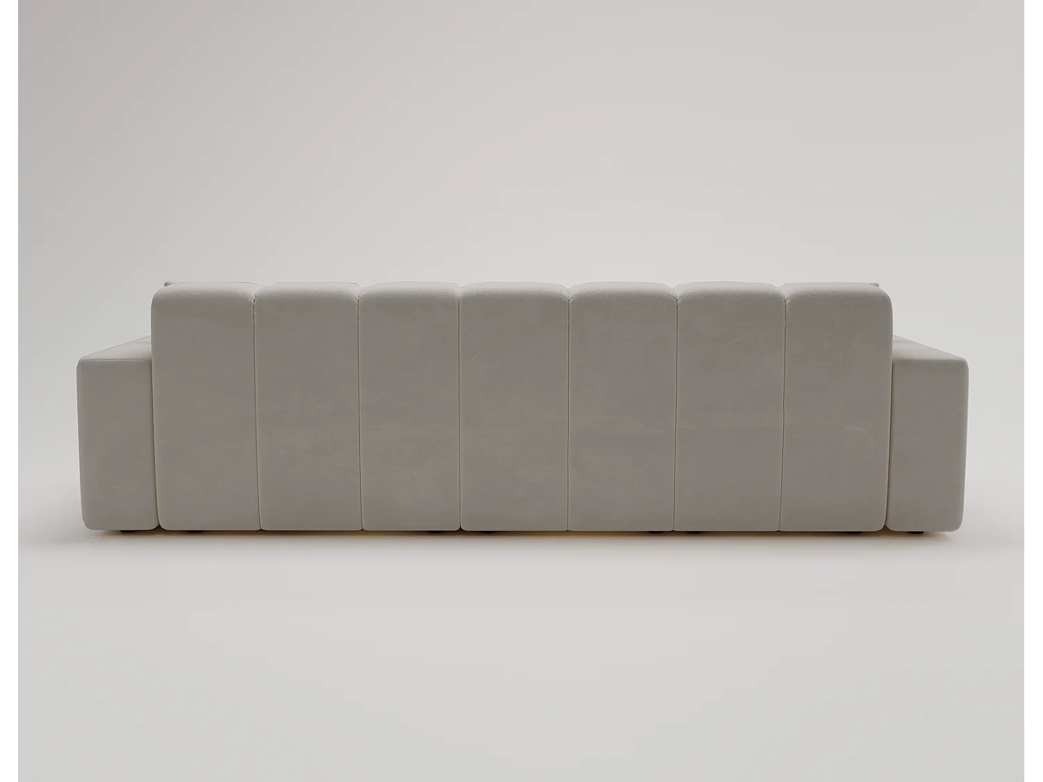 Emporius Miral rechts Hoekbank in L-vorm - sofa 265 cm, woonkamerbank, hoekbank lichtgrijs (Komodo 20)