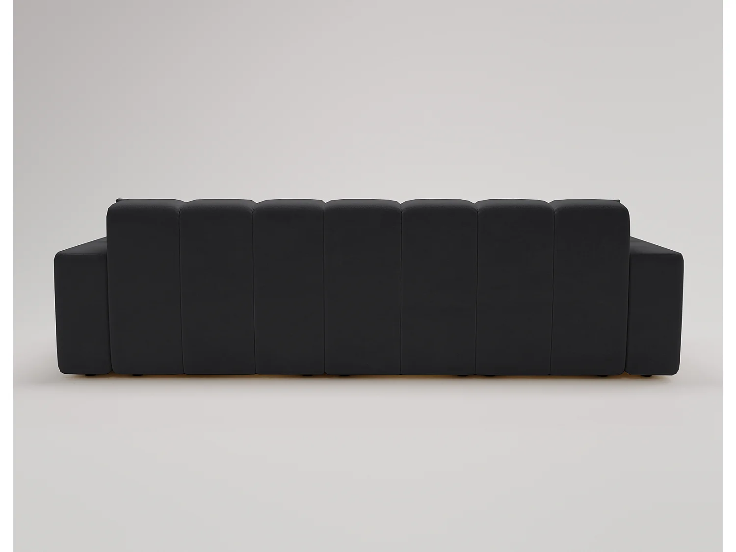 Emporius Miral Droit Canapé d'angle 265 cm - Sofa, Canapé  4 Places,  Canapé d'angle Noir (Komodo 23)