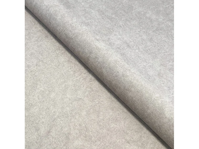 Emporius Figo Droit Canapé d'angle en Velours, Design, Modern - Canapé d'angle 265x180 cm Gris clair (Whisper 16)
