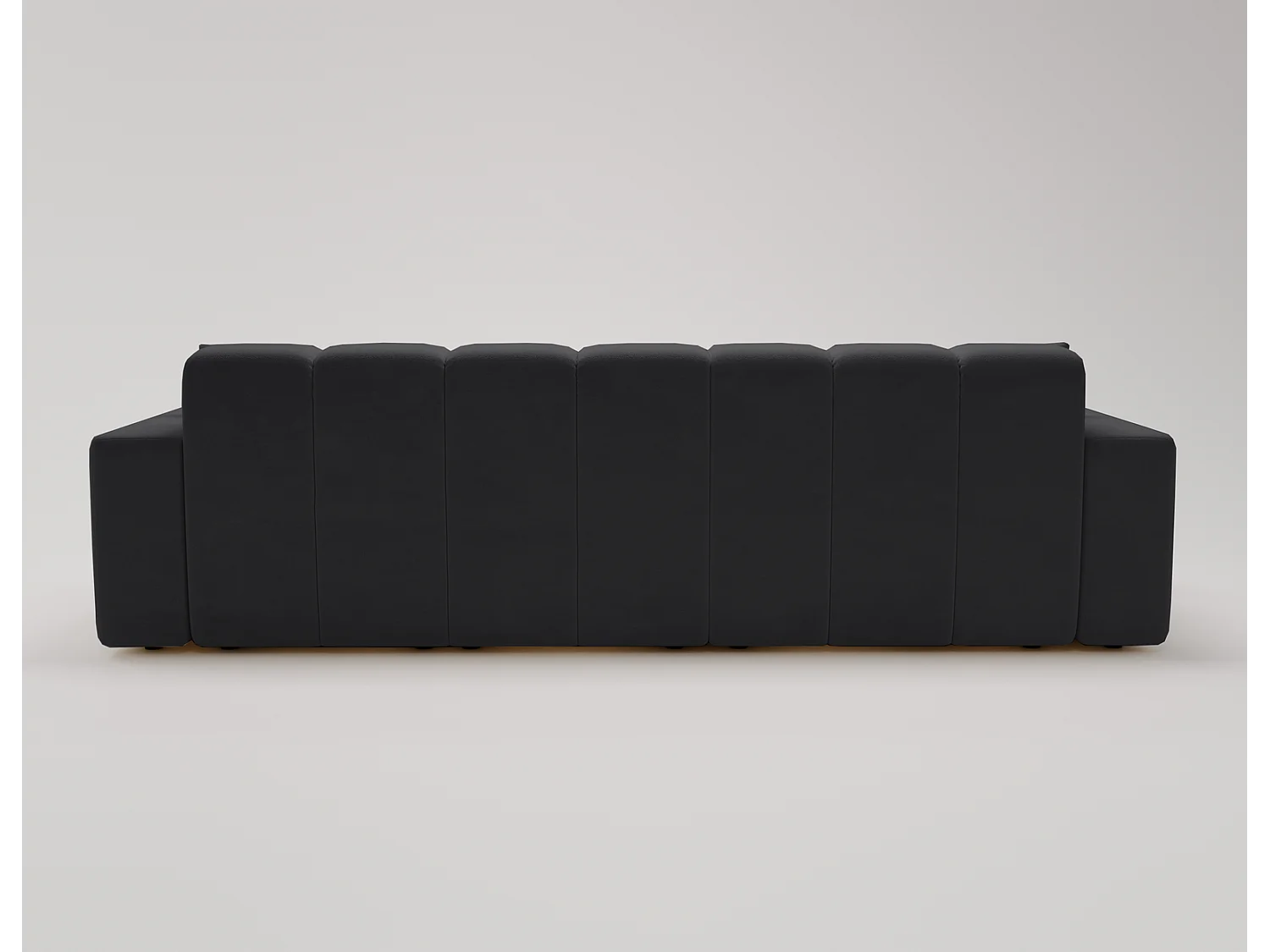 Emporius Miral narożnik w kształcie L - sofa do salonu bez funkcji spania i bez pojemnika - nowoczesny styl, lewostronny, tkanina aksamitna, czarny (Komodo 23)