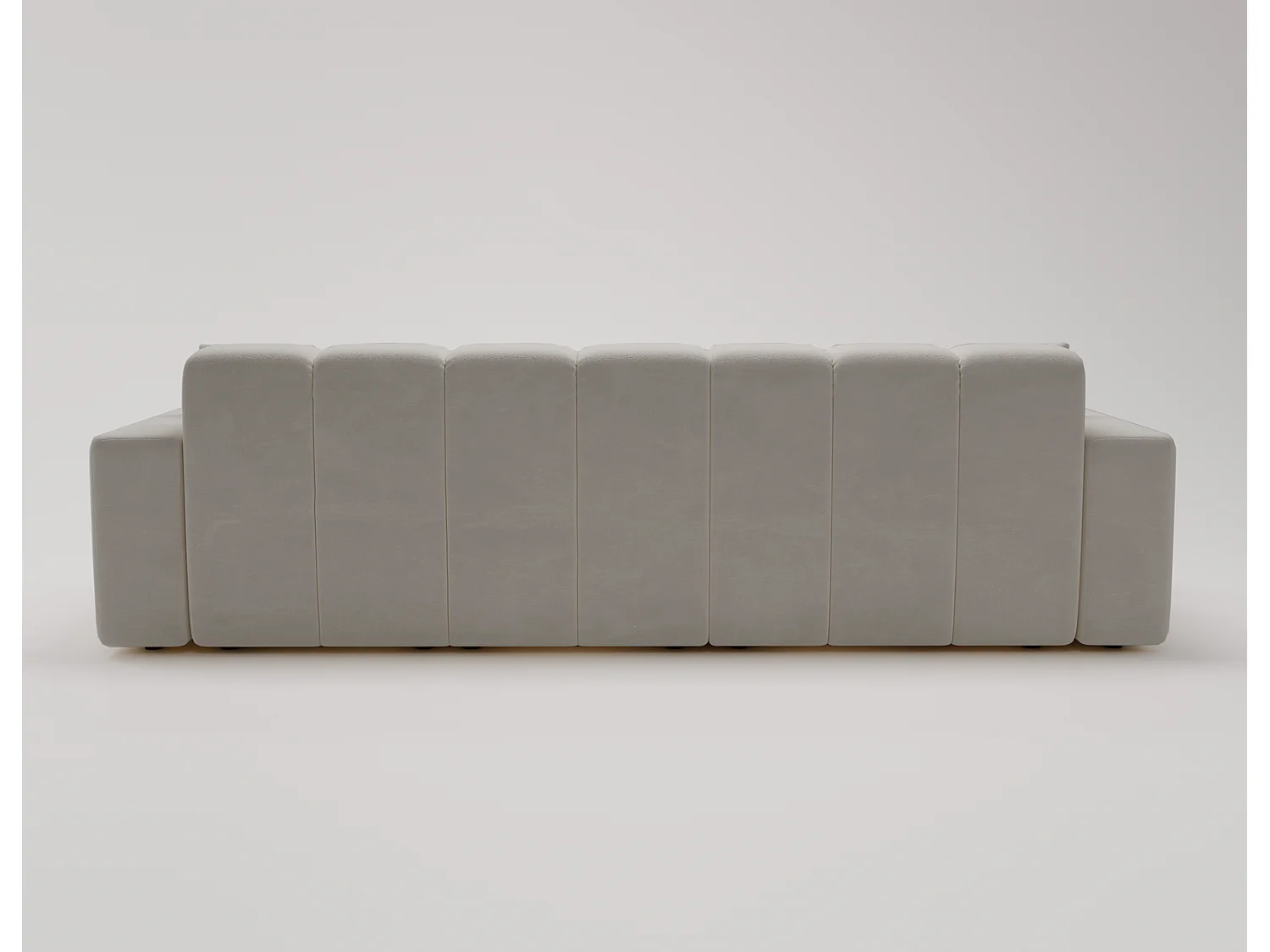 Canapé d'angle Miral, canapé 4 places 265 cm, gauche, gris clair
