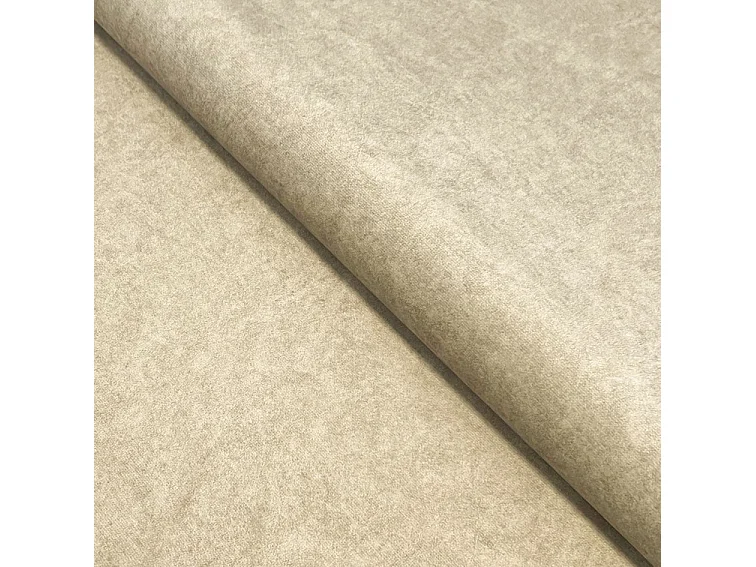 Emporius Figo Gauche Canapé d'angle en Velours, Design, Modern - Canapé d'angle 265x180 cm Beige (Whisper 2)