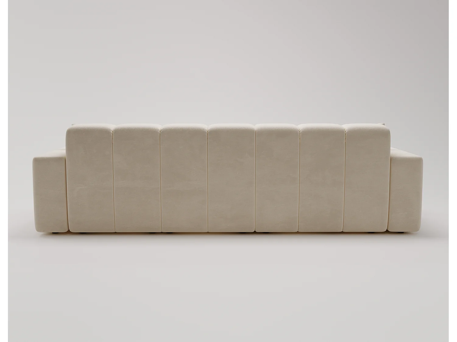 Canapé d'angle Miral, canapé 4 places 265 cm, gauche, beige