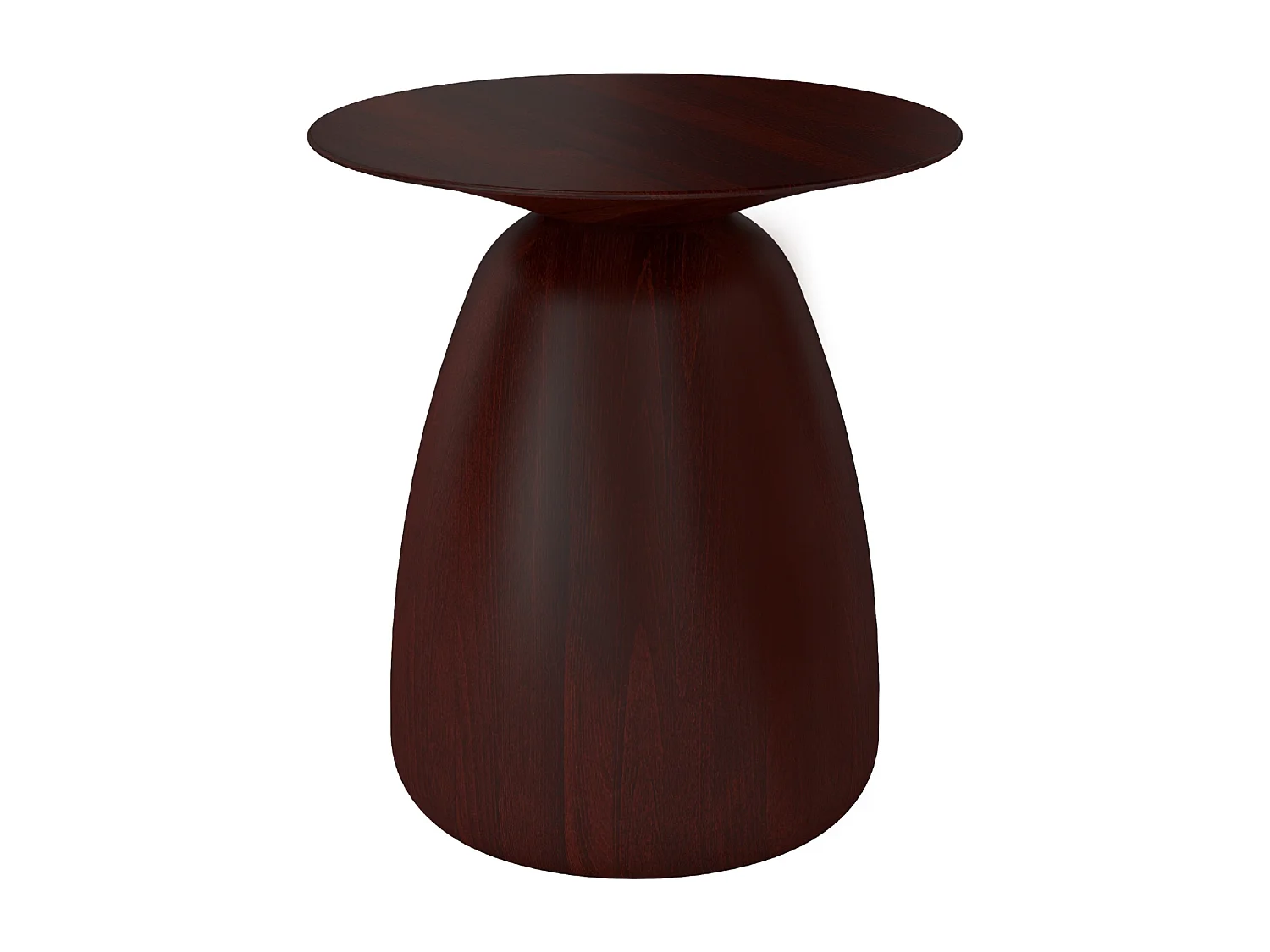 Stolik drewniany różne kolory Kayani Baobab 34, śr. 32,5 cm, palisander