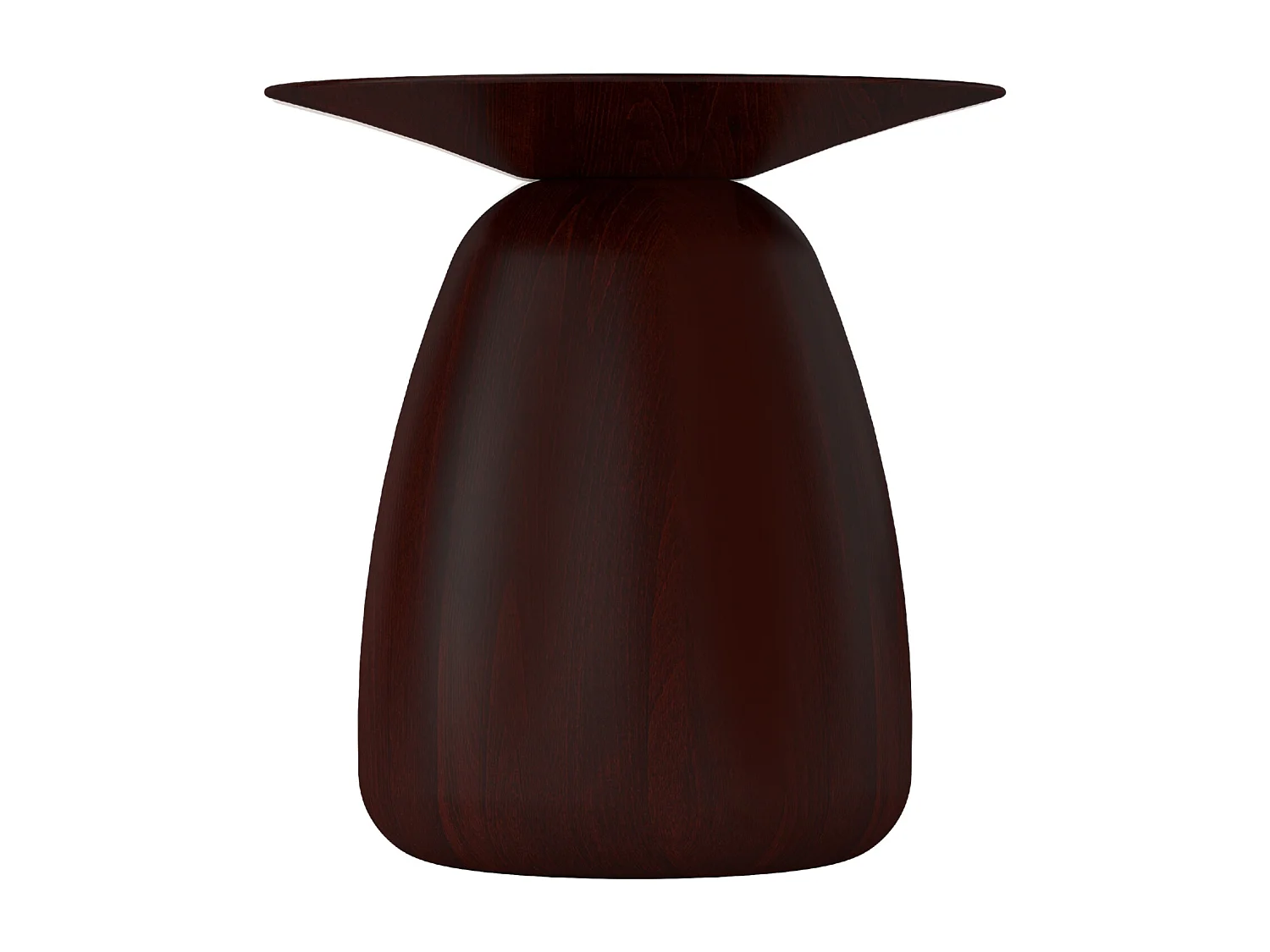 Stolik drewniany różne kolory Kayani Baobab 34, śr. 32,5 cm, palisander