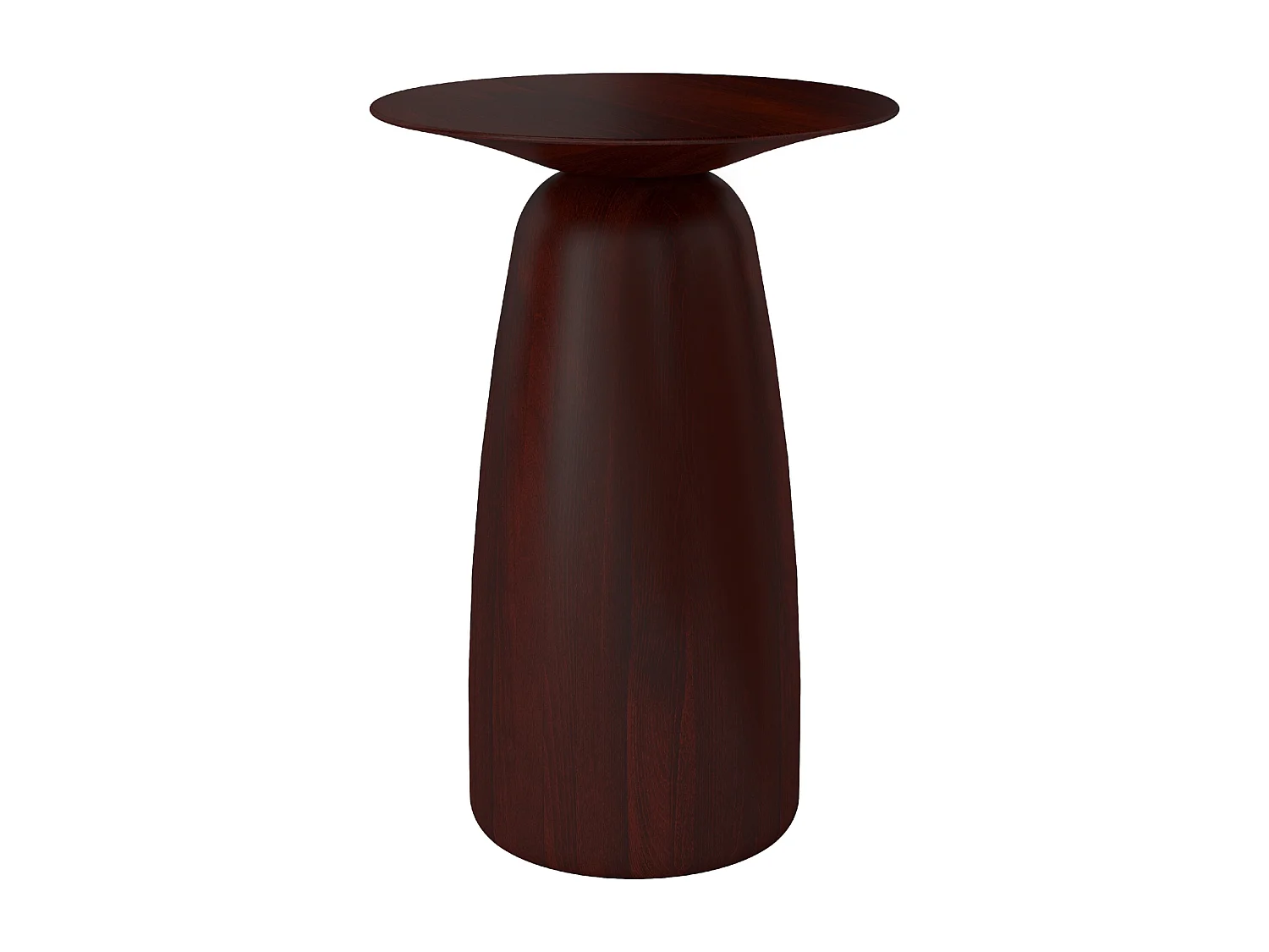 Stolik drewniany różne kolory Kayani Baobab 44, śr. 32,5 cm, palisander