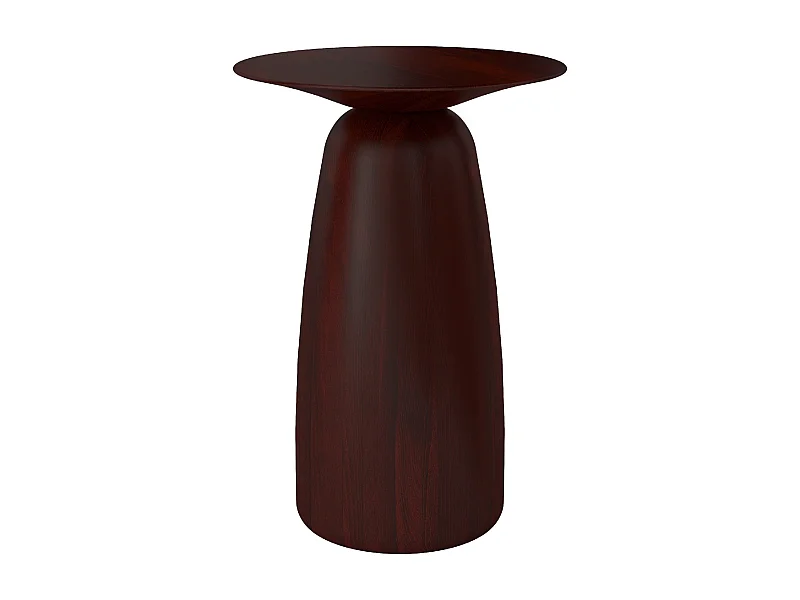 Table d'appoint / Table de nuit en bois de hêtre Kayani Baobab44, hauteur 44 cm / couleur Palissandre