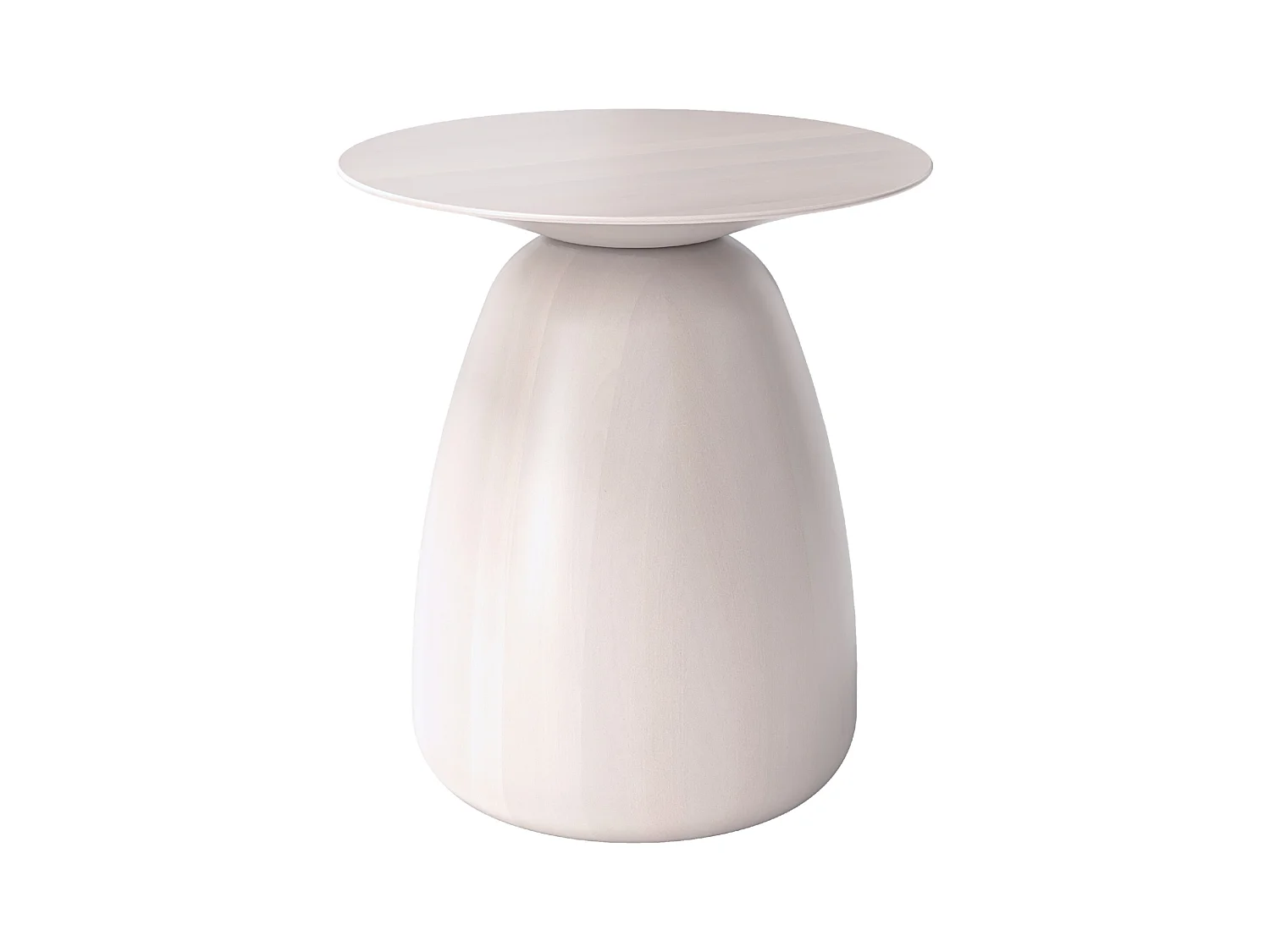 Table d'appoint / Table de nuit en bois de hêtre Kayani Baobab34, hauteur 34 cm / Naturelle