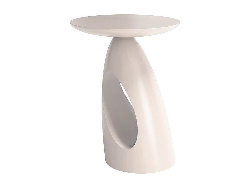 Table d'appoint / Table de nuit en bois de hêtre Kayani Island, hauteur 40 cm / Naturelle