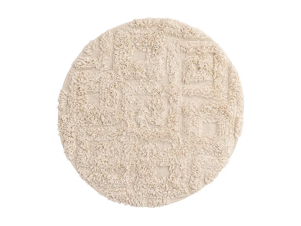 Hilma badmat Ø60cm offwhite.