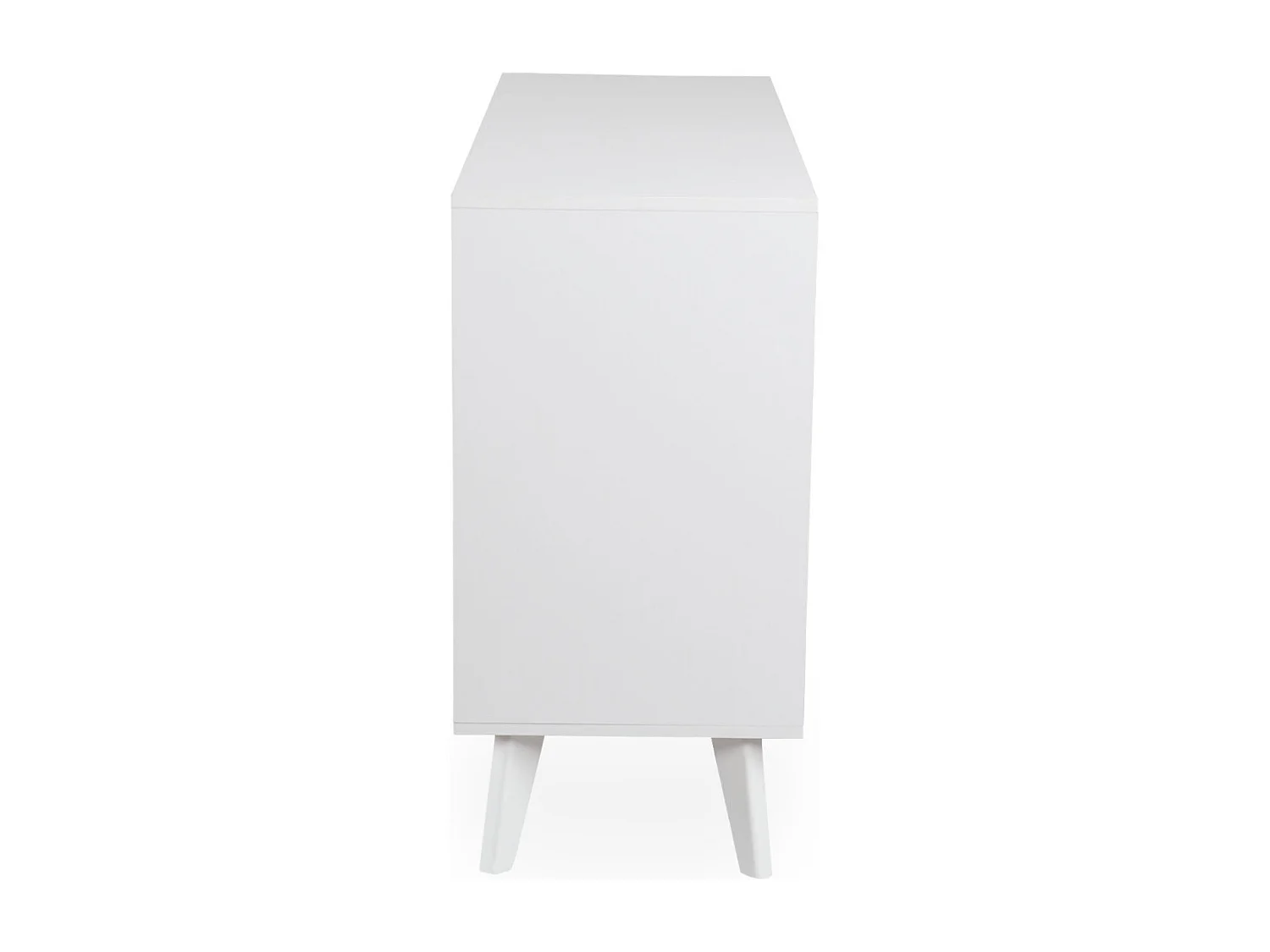 Commode 6 tiroirs avec cannage Dalgora L120cm Blanc