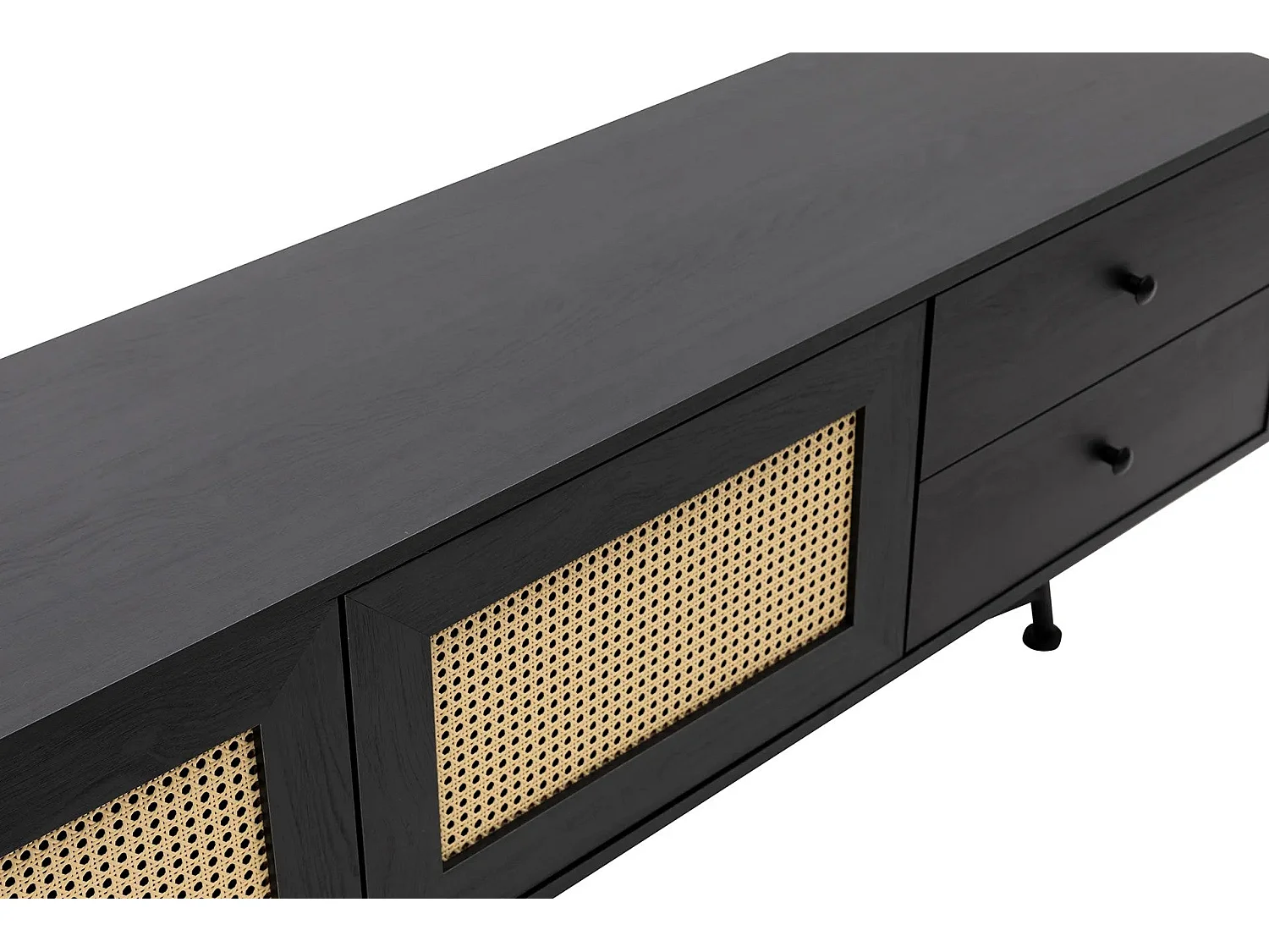 Móvel de TV – 180 cm x 55 cm x 40 cm – Preto – Aglomerado