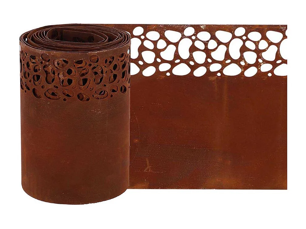 Bordure de pelouse en acier 480 x 20 cm Moucheté