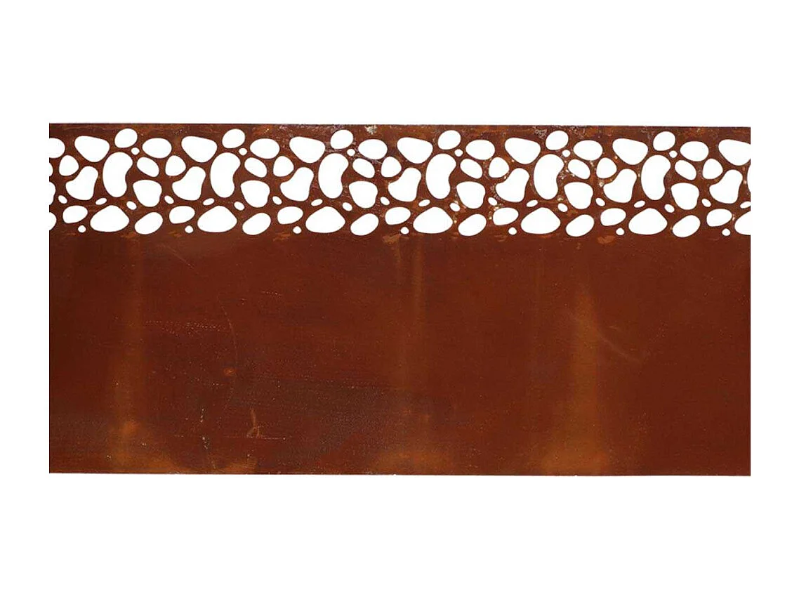 Bordure de pelouse en acier 480 x 20 cm Moucheté