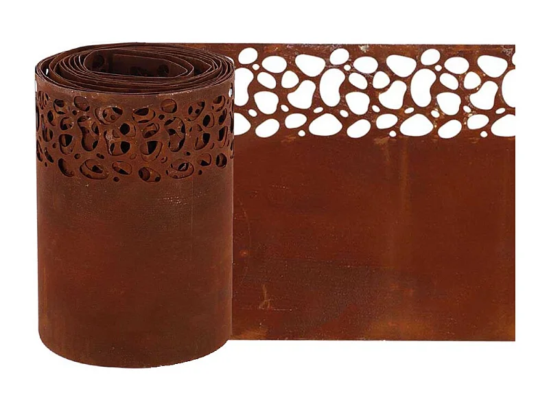 Bordure de pelouse en acier 480 x 20 cm Moucheté