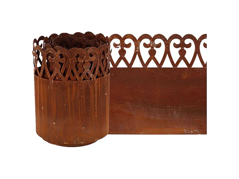 Bordure de pelouse en acier 480 x 20 cm Volute