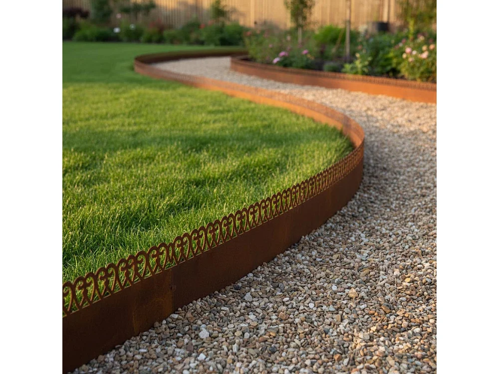 Bordure de pelouse en acier 480 x 20 cm Volute