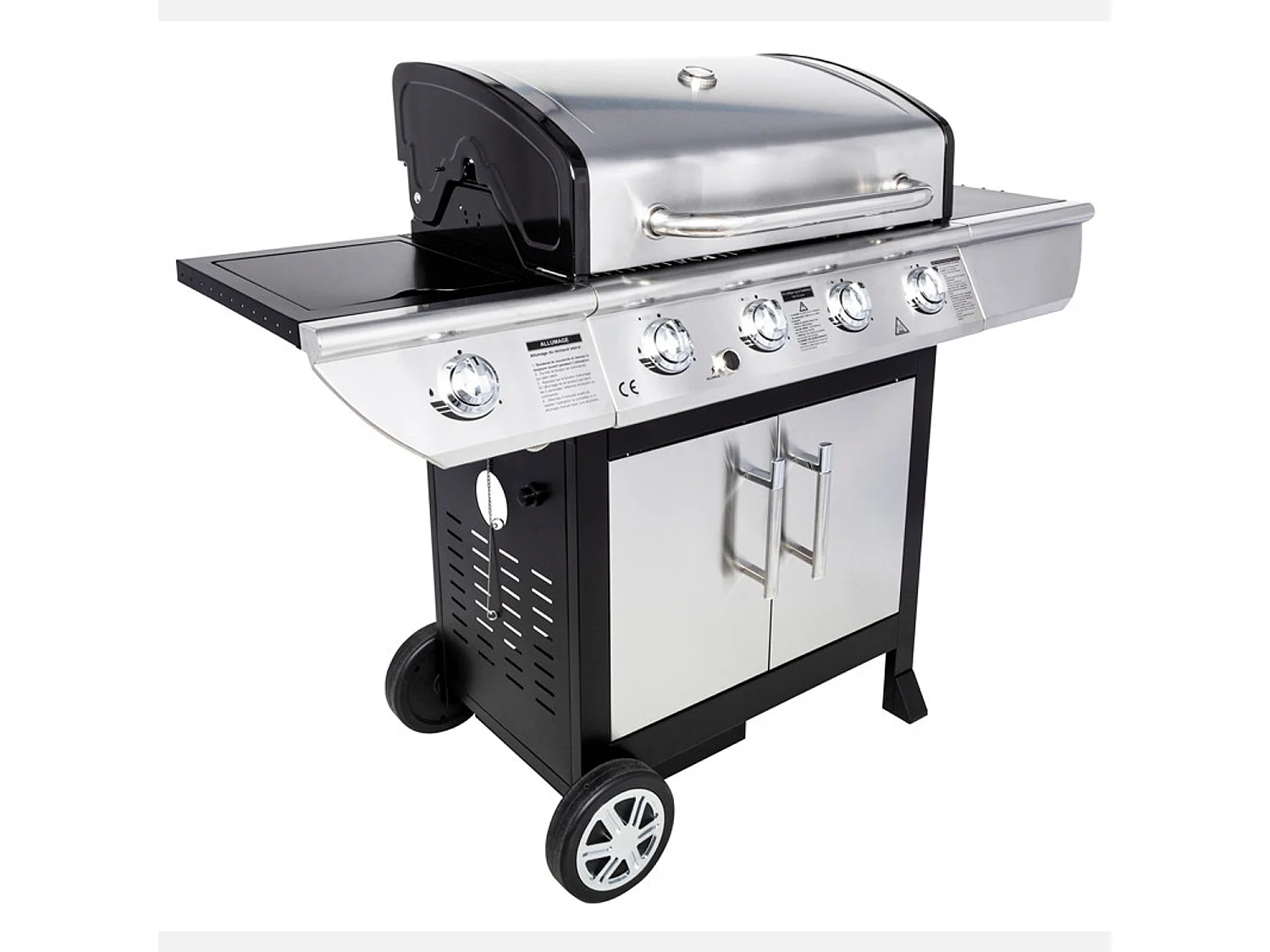 Barbecue au gaz BRISBANE - 4 brûleurs 14kW + plaque de cuisson - SOMAGIC