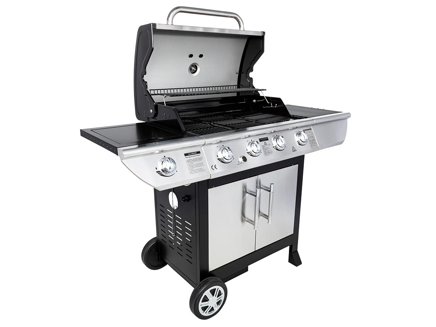 Barbecue au gaz BRISBANE - 4 brûleurs 14kW + plaque de cuisson - SOMAGIC