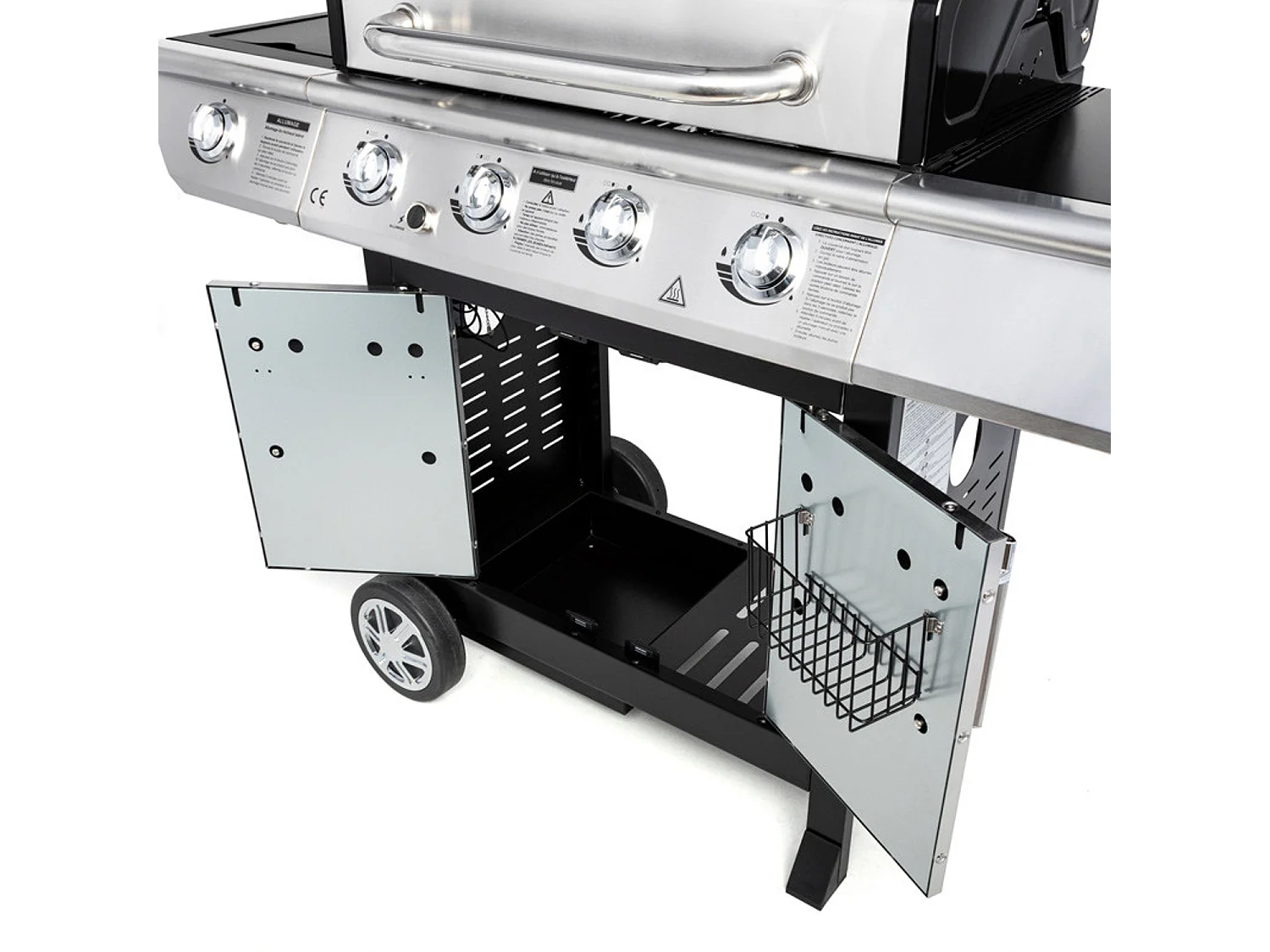 Barbecue au gaz BRISBANE - 4 brûleurs 14kW + plaque de cuisson - SOMAGIC