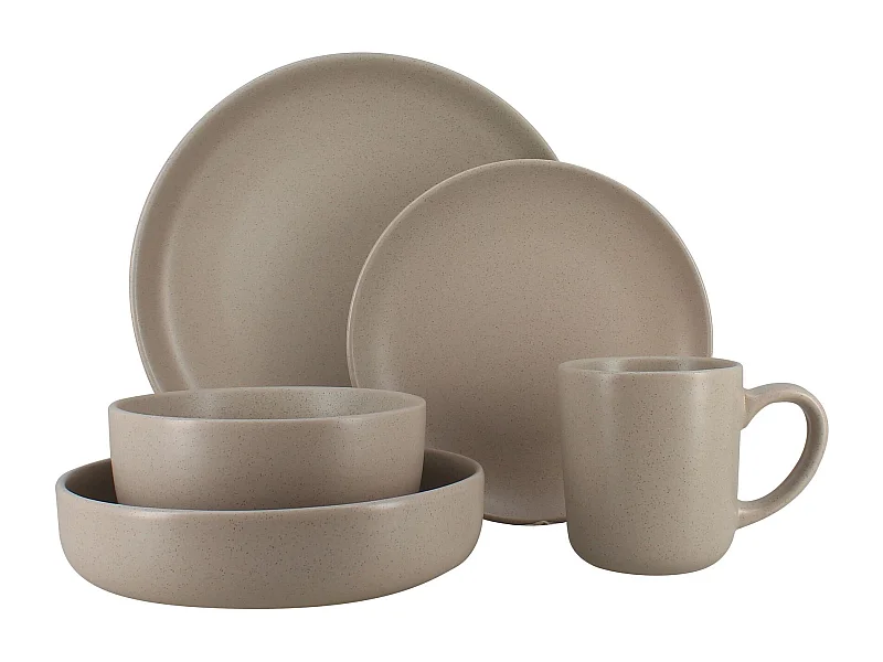 Novastyl - Lot 6 Mugs Arita 38cl En Gres Gris