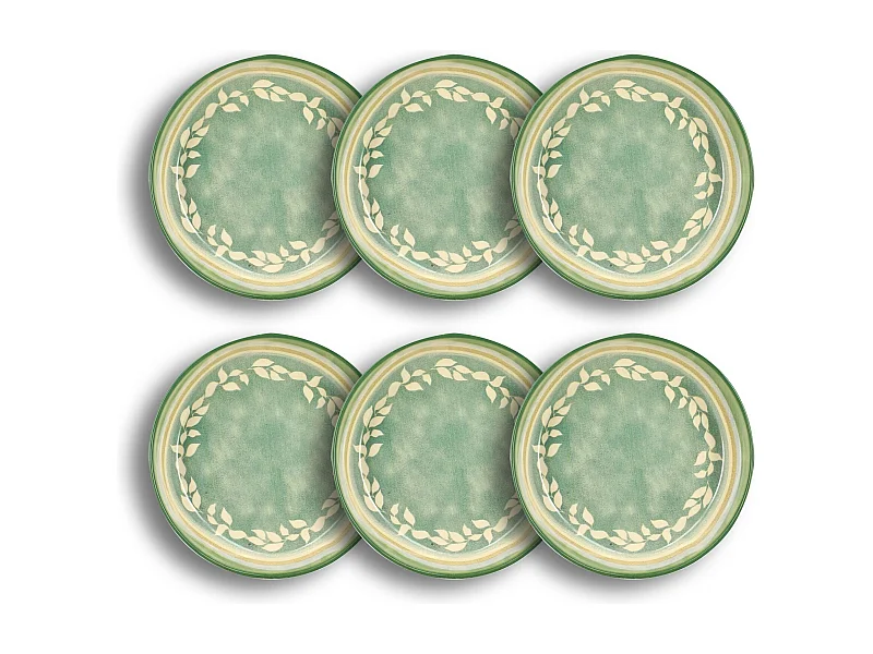 Novastyl - Lot 6 Coupelles Capria 16cm En Faience Vert
