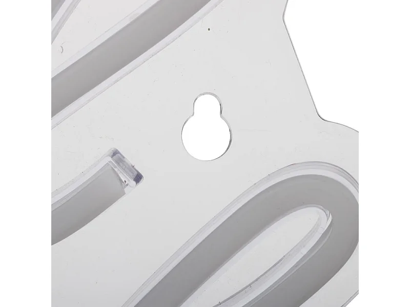 Lampe Murale Néon LED "Good Vibes" 40cm Rose