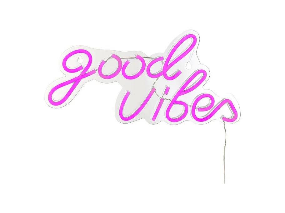 Neón LED de pared "Good Vibes
