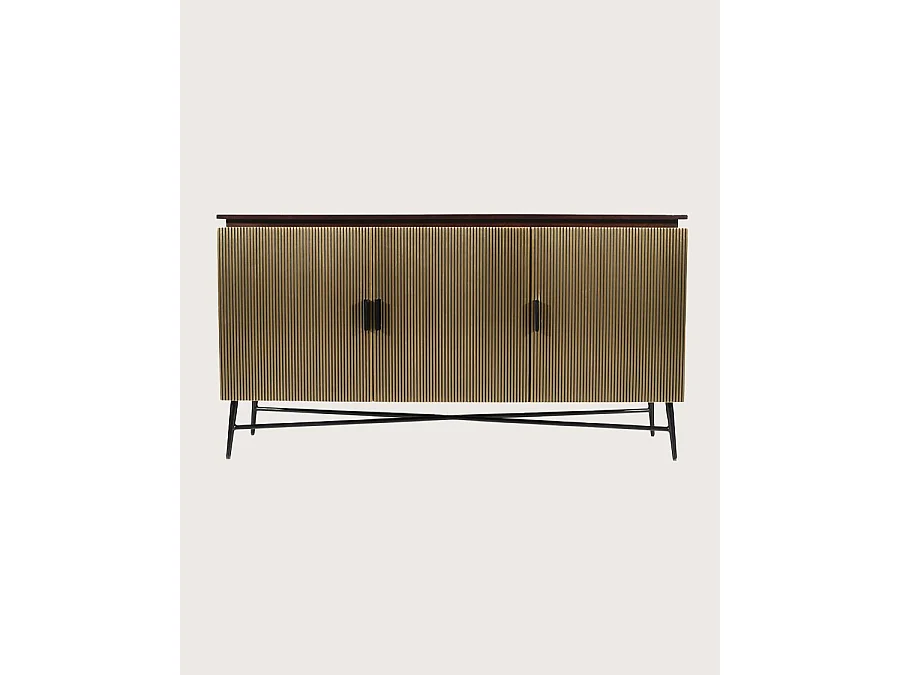 Moon- Grand buffet finition laiton vieilli 150 cm