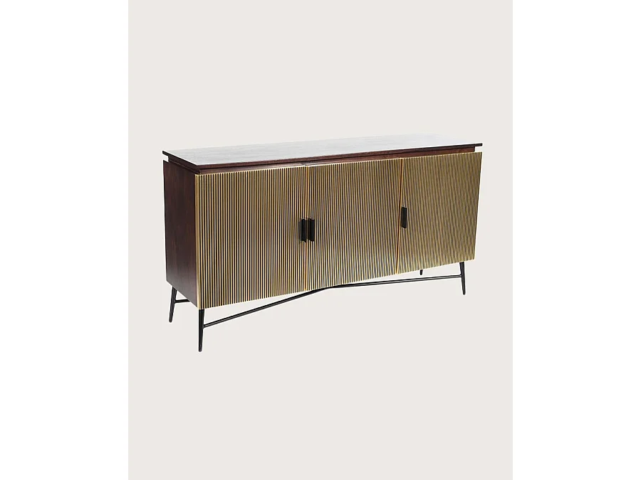 Moon- Grand buffet finition laiton vieilli 150 cm