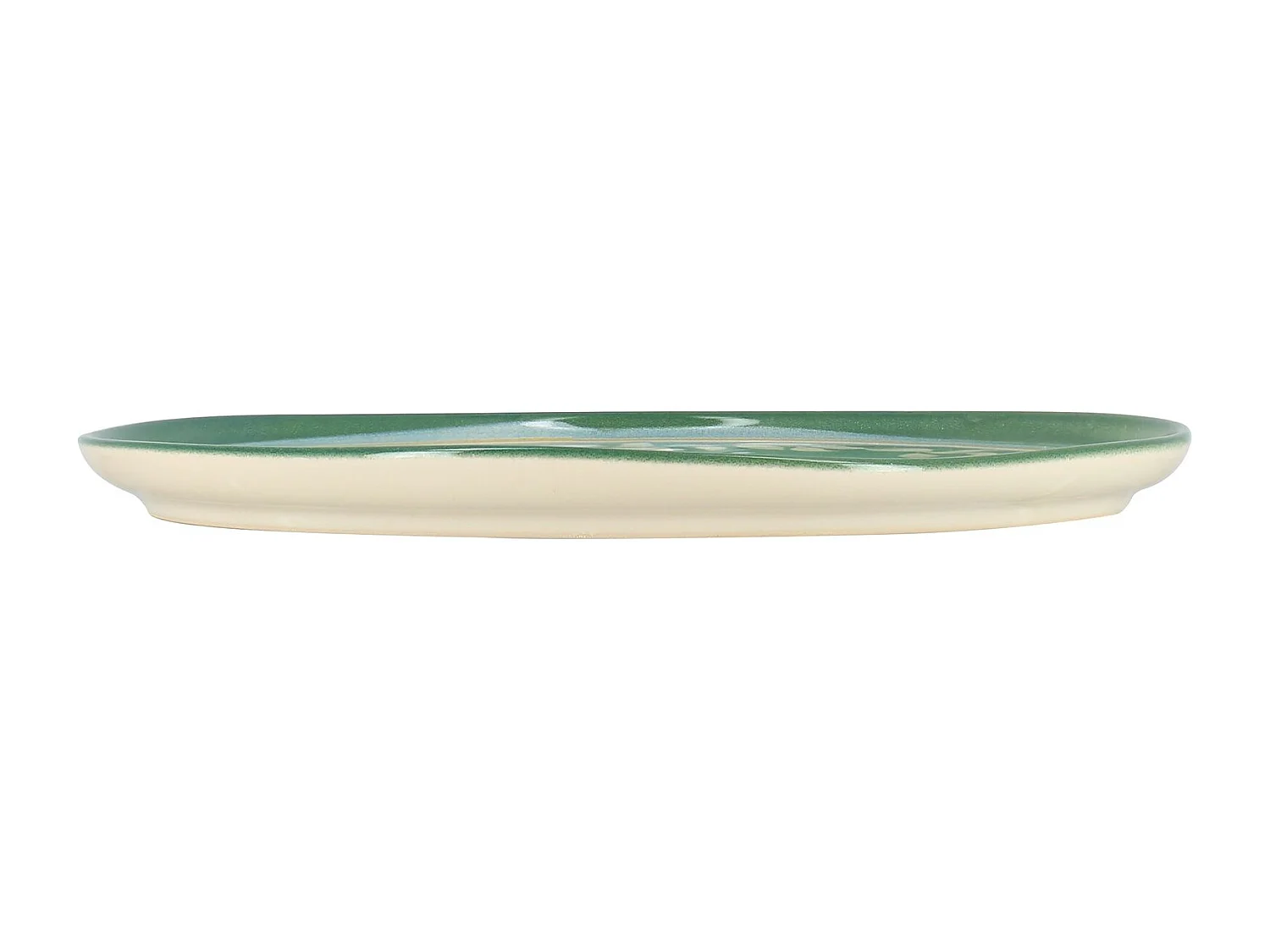 Novastyl - Lot 6 Assiettes Plates Capria 28cm En Faience Vert