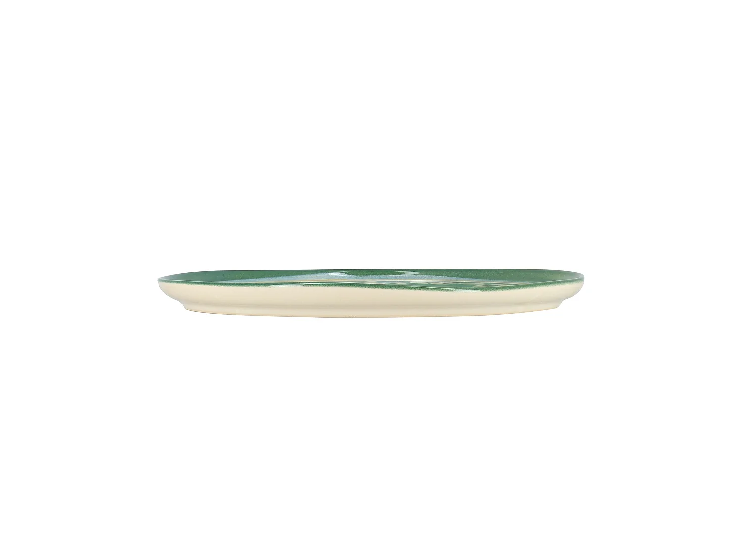 Novastyl - Lot 6 Assiettes Plates Capria 28cm En Faience Vert