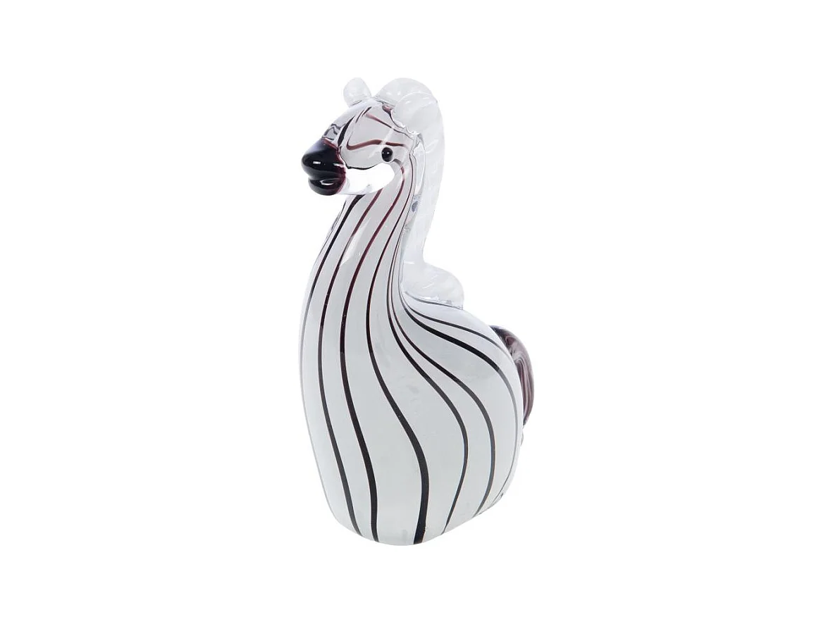 Zèbre Amandine sulfure H16 cm