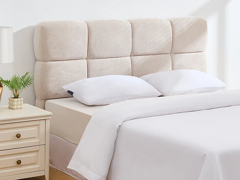 Tête de lit 180 cm - Tissu texturé - Beige - DAMADO de Pascal Morabito