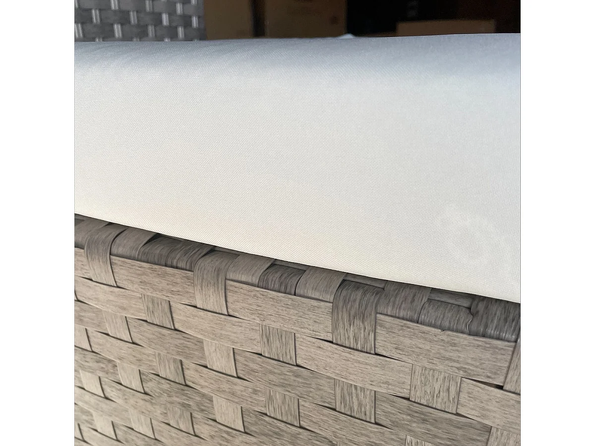 Salon de jardin 4 personnes Napoli Marron