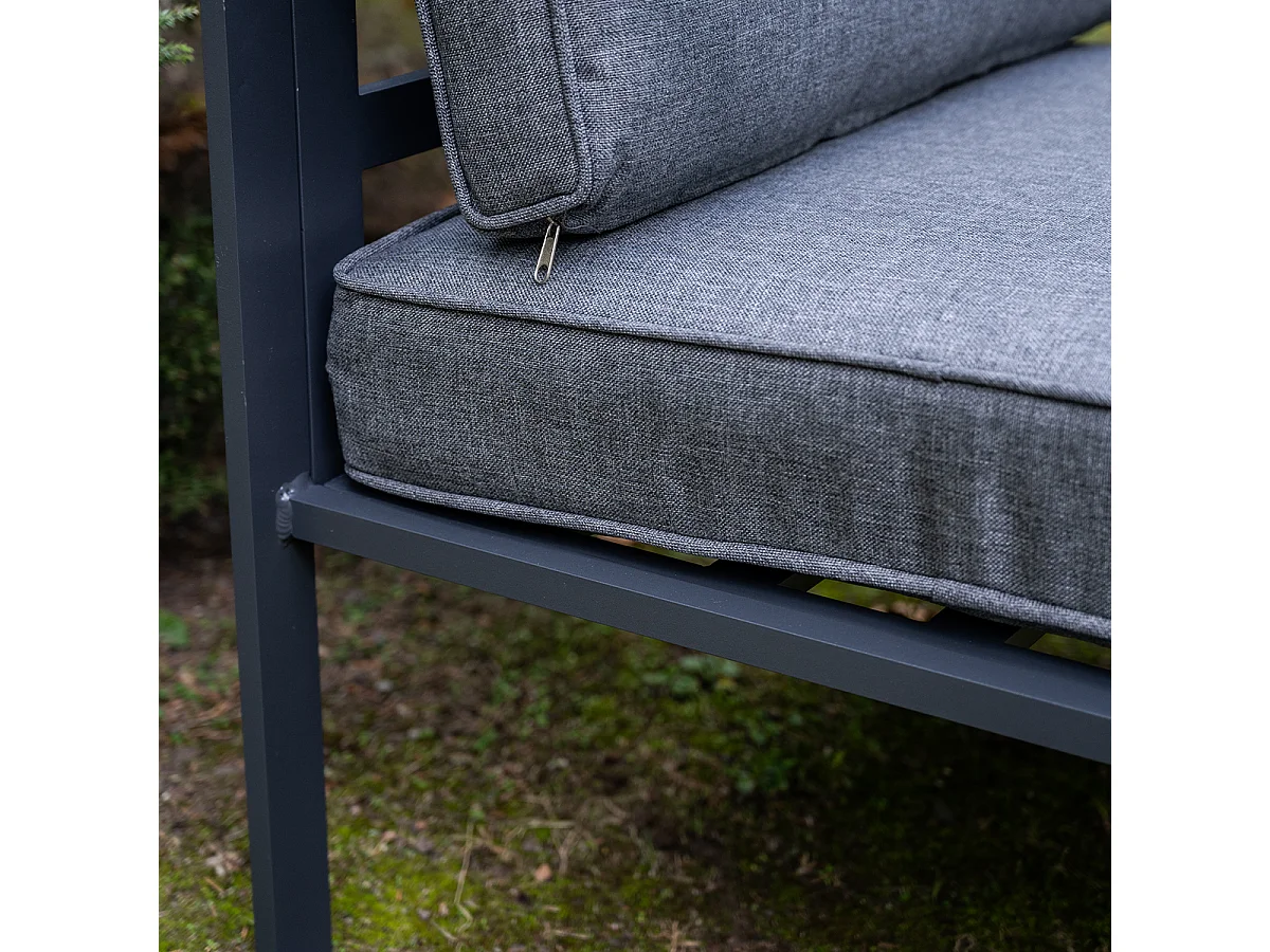 Salon de jardin 4 personnes Sevilla Gris