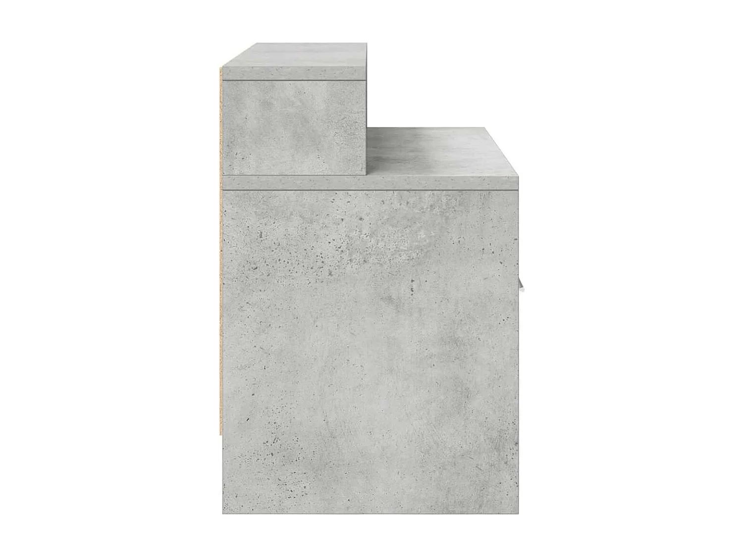 Tables de chevet avec tiroir 2 pcs gris béton 51x31x47 cm