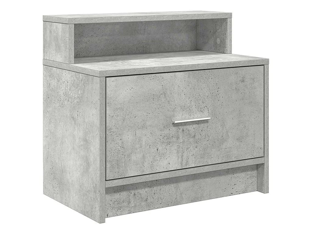 Nachtkastjes 2 st met lade 51x31x47 cm betongrijs
