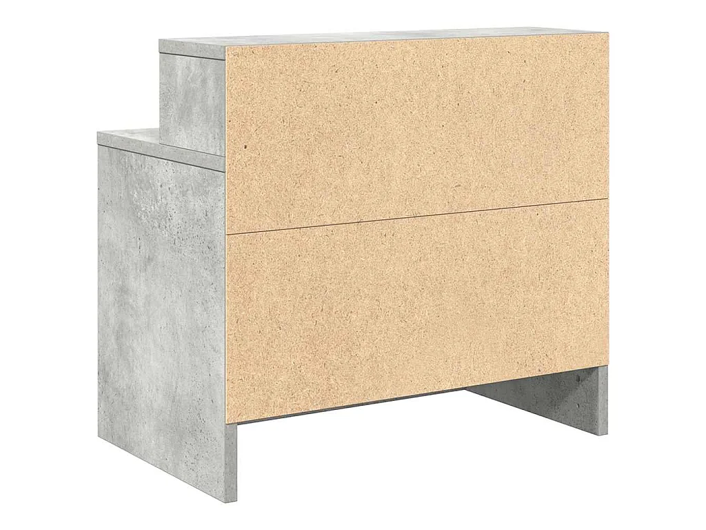 Nachtkastjes 2 st met lade 51x31x47 cm betongrijs