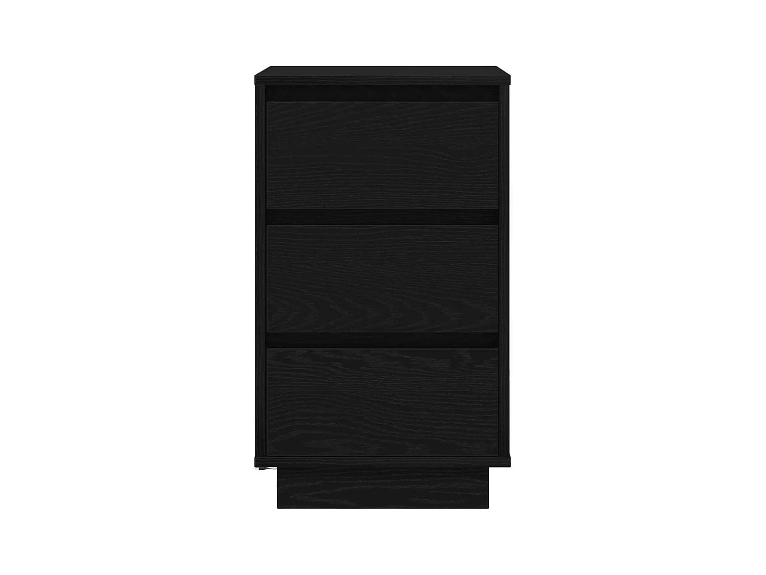 Table de chevet avec lumières LED noir 38x34x65 cm