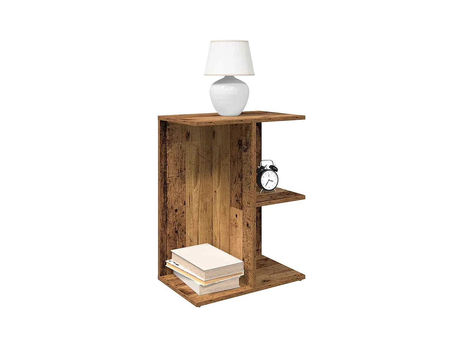 Tables de chevet 2 pcs vieux bois 46,5x29x61 cm bois ingénierie