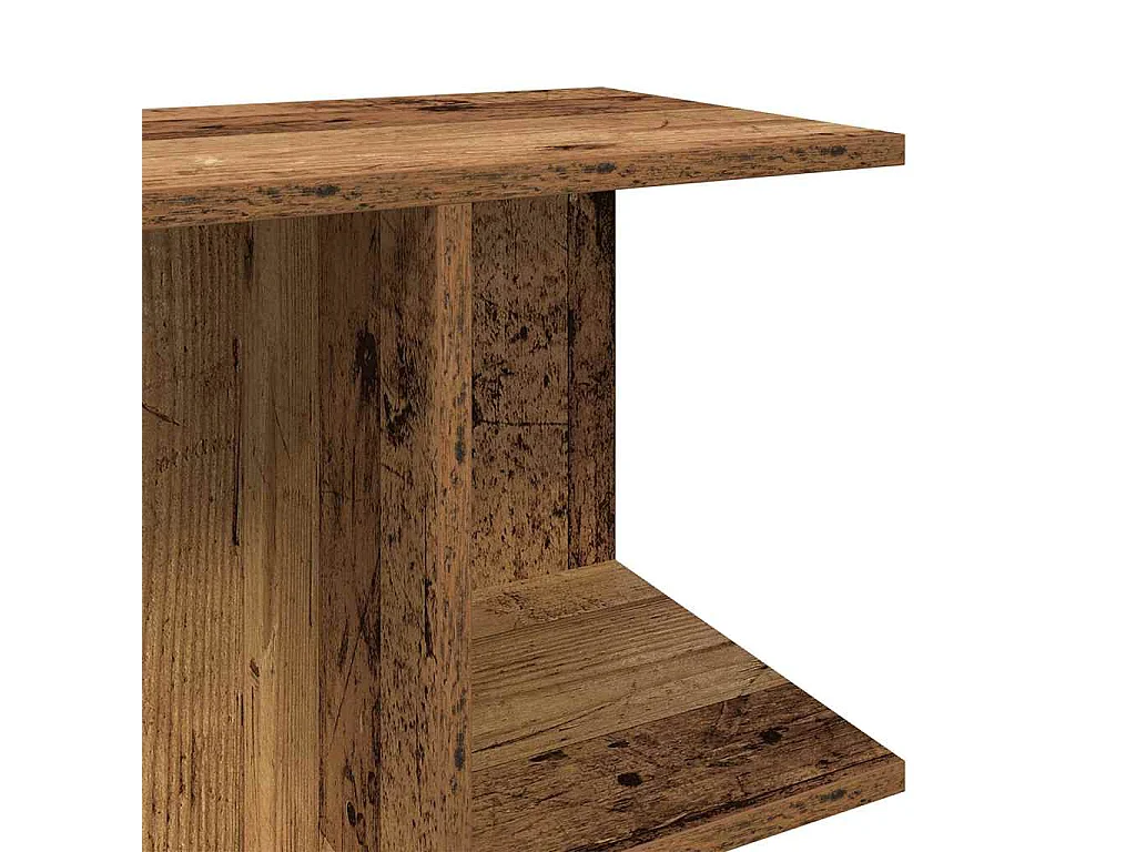 Tables de chevet 2 pcs vieux bois 46,5x29x61 cm bois ingénierie
