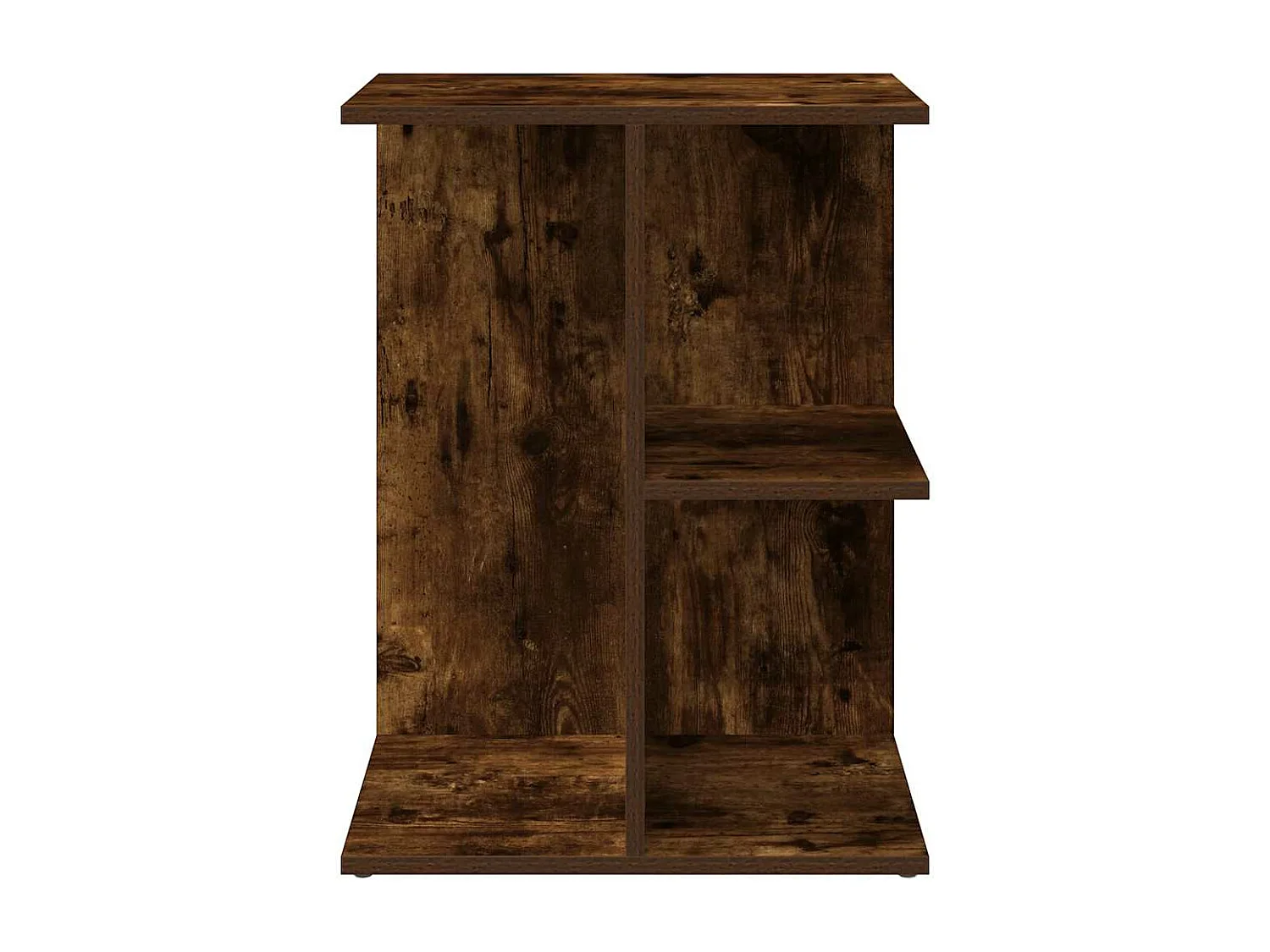 Nachtkastje 46,5x29x61 cm bewerkt hout gerookt eikenkleurig