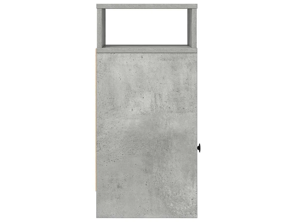 Nachtkastjes 2 st met lade 25x31x66 cm betongrijs